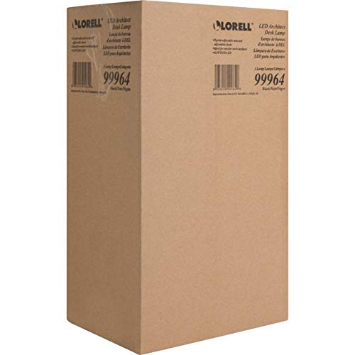 Lorell 99964 Architect Desk Lamp, 18" X 6", Black #TOP4