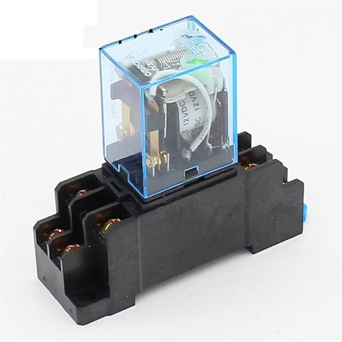 Relé MY2P HH52P con zócalo de conexión para proyectos de domótica y robótica