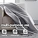 Vellux 1B07037 Original Insulating Core Hotel Style Solid blanket Machine Washable Soft Cozy Warm Thermal Durable Pet Friendly All Seasons Layering Bed Sofa Blankets, Full Queen, Grey