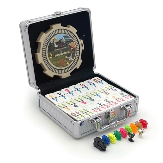 Double 12 Numeral Pro Size Mexican Train & Chicken Domino Set