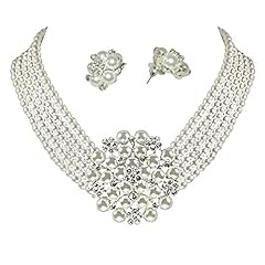 Stud Pin Earring and Necklace