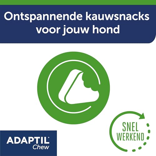 Adaptil Chew 30 Stück - Leckere Kautabletten für Hunde - Reduziert Angst und Anspannung - Sicher und Nicht süchtig
