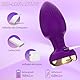 Analvibratoren für Frauen Vibration für Männer, Anal Vibrator Buttplug mit Fernbedienung für die Frau, mit 10 Vibrationsmodi i, Sex Spielzeug für Paare Anal Plug Frauen Buttplug (Lila)