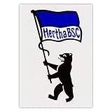 sticker hertha bsc Ein offizielles Lizenzprodukt aus einer hochwertigen PVC-Folie.