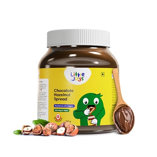 Image of Little Joys Chocolate Spread | No Refined Sugar, No Palm Oil, No Preservatives | Sweetened with Jaggery | Rich Hazelnut, Cocoa | 300g