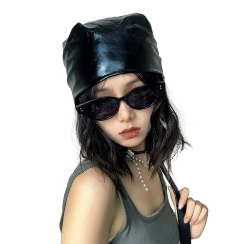 Leather Head Wrap Headscarf Vintage Headcover Turban Evening Party Music Festival Scarf for Women2