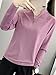 Winnrchan Soft Quick-Dry Women's Stand Collar Golf Hiking Stretch Long Sleeve T-Shirt Skin-Friendly Summer Outdoor Casual Wear Dusty Purple XX-Large