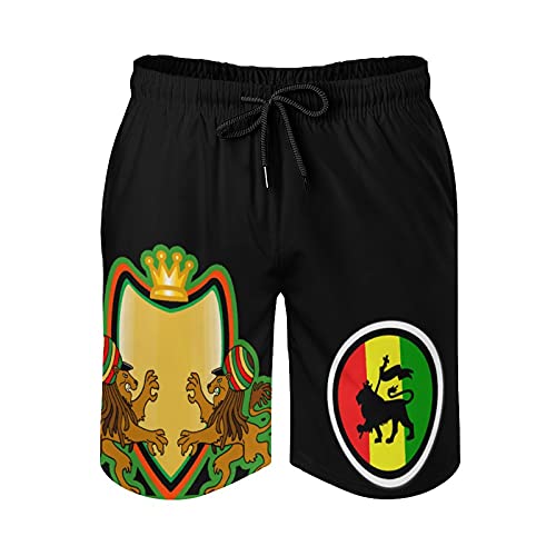YeneSen-Rasta-Culture-Mens-Board-Beach-Shorts-Swimwear-Workout-Rastafarian-Rasta-Lion-Rasta-Lion-Basketball-Shorts-Pants