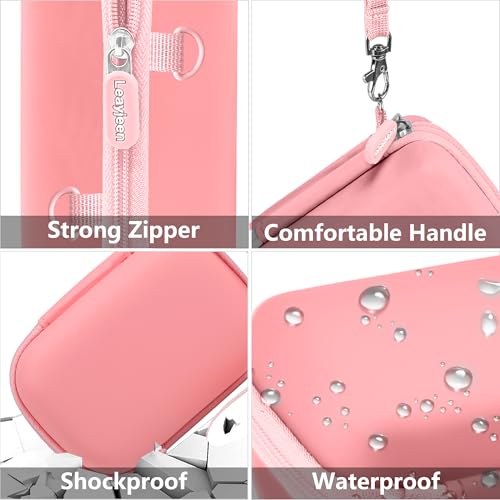 Funda impermeable rígida para cámara Leayjeen rosa miniatura 5