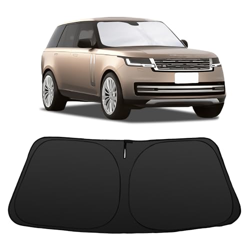 Image of Windshield Sun Shade for 2013-2021 Range Rover | Foldable, Full covered for windshield, Block UV Rays, Heat Reduction, Easy to install, Keeps Car Cooler