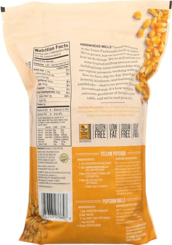 Arrowhead Mills Organic Yellow Popcorn, 28 oz Bag (Pack of 2) - image 3