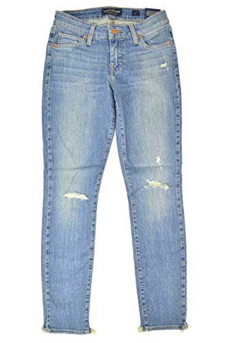 Jean super skinny Lucky Brand taille mi-haute pour galber la silhouette en denim bleu stretch