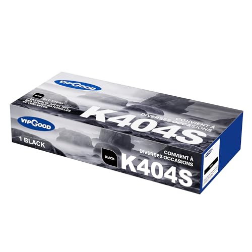 VIPGOOD CLT-K404S P404C Cartouches de Toner Compatible pour Samsung CLT-P404C CLT 404S pour Xpress SL C480W C483W C430W C48X C43X C480 C430 CLT-K404S CLT-C404S...
