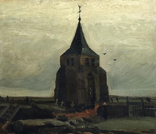 Tableau Van Gogh La Vieille Tour peinture sur toile moderne 60x90cm pour décoration chambre