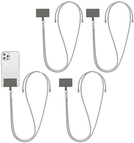 4 Pack Cell Phone Straps with Pads as Phone Grip, 84-160CM Adjustable ...