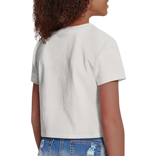 Image of Kids Crop Top Short Sleeve T-Shirts for Girls Size 5-14