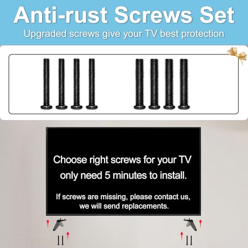 Image of Stand for LG TV Legs Replacement, TV Stand Legs for 50 55 Inch LG TV