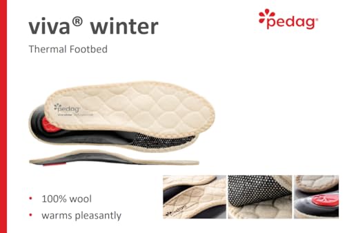 Pedag Viva Winter | Insulating Insoles | Made in Germany | Heel Cushion, Longitudinal & Metatarsal Arch Support | Boost Warmth & Comfort | 1 Pair | Women US 8/ EU 38 - Thumbnail 2