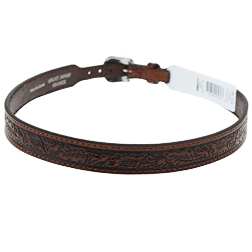 M&F Western Products Genuine Leather Floral Embossed Hatband, 27" x 7/8"2