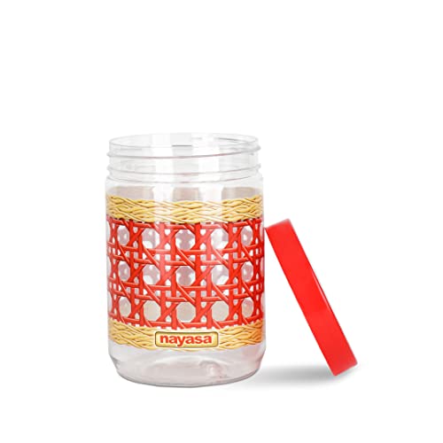 Image of Nayasa Sparkle Containers, 1200 ML (Set of 2), Red
