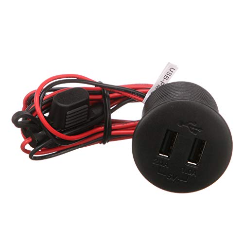 Hottest Sales Seachoice 20001 Waterproof Dual-Port USB Charger – Panel Mount – 12V DC – 70 Inch Power Cord
