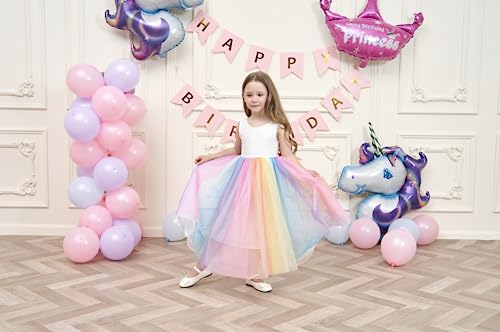 Image of Topmaker Flower Girl Dress for Toddler Baby Girls,Lace Tulle Dress for Wedding,Birthday Party,Photoshoot,Special Occasion