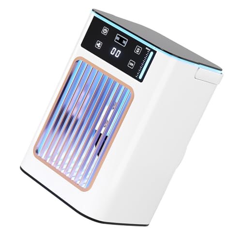 Ventilateur de climatisation portable USB compact avec éclairage LED 7 couleurs - 5