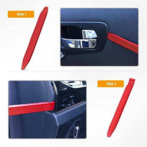 Gooacc GRC-201 5 Pcs Nylon Auto Trim Removal Tool Kit No-Scratch Removal Tool Kit For Car Panel & Audio Dashboard Dismantle Red thumb #4