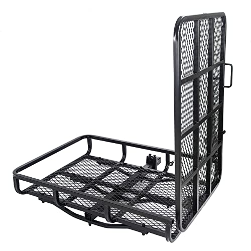 Mobility Carrier Wheelchair Electric Scooter Rack Hitch Disability Medical Ramp 500Lbs Capacity