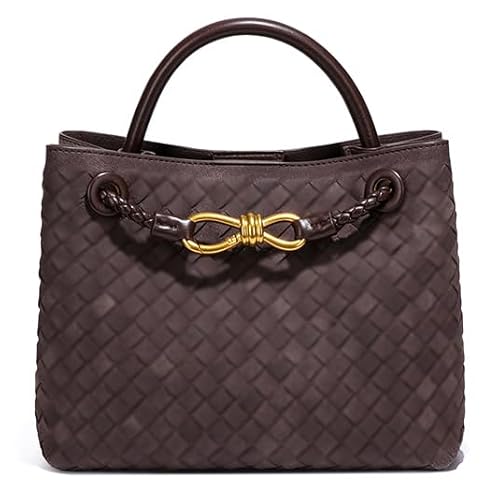 Suede Woven Tote Bag for Women PU Leather Crossbody Bag