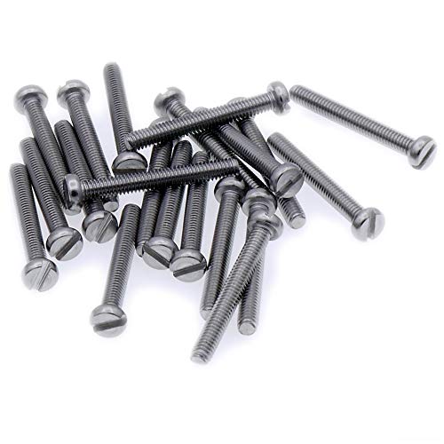M2 (2mm x 6mm) Slot Cheese Machine Screw (Bolt) - Stainless Steel (A2) (Pack of 20)
