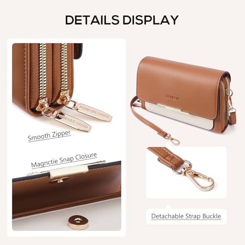 Image of Roulens Small Crossbody Bag for Women,Cell Phone Purse Women's Shoulder Handbags Wallet Purse with Credit Card Slots