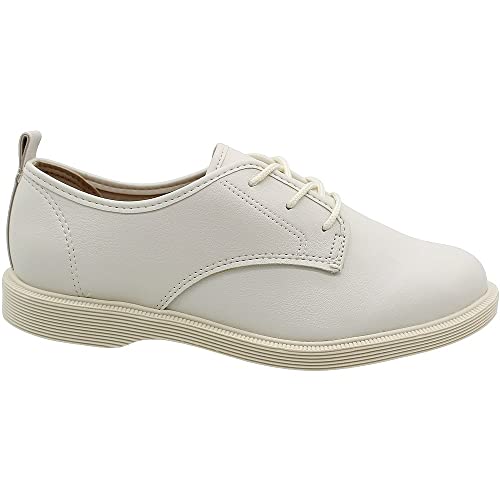 Sapato Oxford Moleca Casual Cano Baixo Napa Cadarço Confortável Feminino