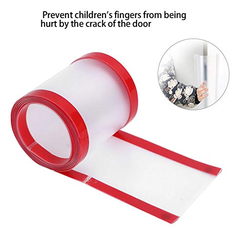 Image of Finger Pinch Guard, Door Jam Door Hinge Protector Cover Finger Pinch Security Guard for Home Kindergarten Children (Frosted 160x10cm)