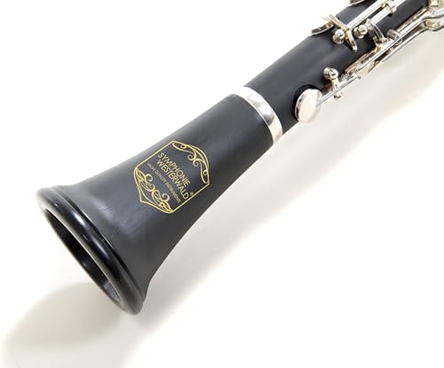 SYMPHONIE WESTERWALD Klarinette in B, Deutsches System, Luxuskoffer mit Rucksackgarnitur, Mundstück, Klarinettenständer, Wartungsservice