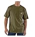 Carhartt Men's Big & Tall Workwear Pocket Short Sleeve T-Shirt Original Fit K87,Army Green,3X-Large Tall
