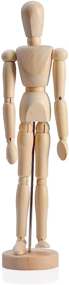 Maniquí Articulado de Madera de 12'' HSOMiD para Dibujo y Decoración miniatura 7