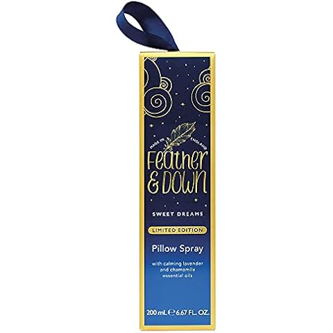 Feather & Down Sweet Dreams Limited Edition Pillow Spray (200ml) - with Calming Lavender & Chamomile Essential Oils. Encourages Calm, Tranquillity & a Restful Night's Sleep. Cruelty Free Cover