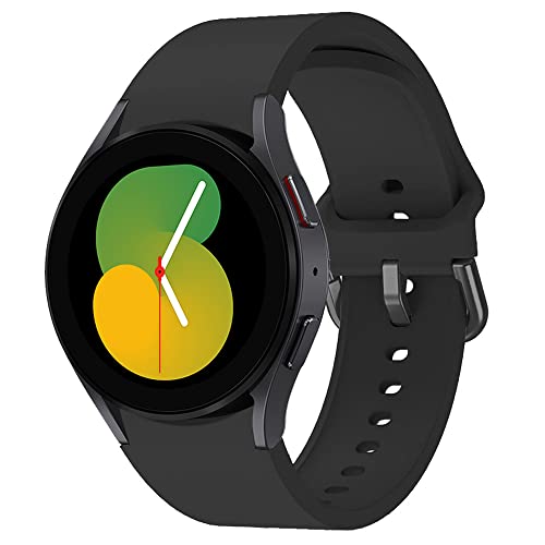 Official Black Silicone Sport Band for Samsung Galaxy Watch 5/5 Pro - 40mm/44mm