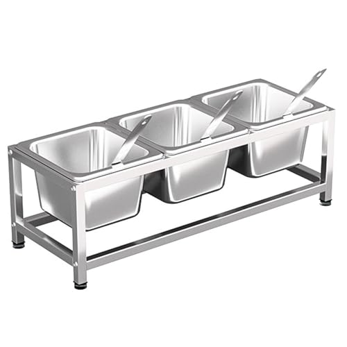 Juego de estantes comerciales para especias, estantes de condimentos de acero inoxidable, dispensador de condimentos, dispensador de condimentos, contenedor de alimentos para condimentos, salsas