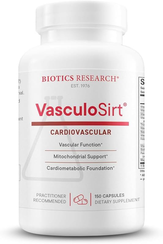 Evorina Biotics Research VasculoSirt®– Formulated with The Assistance of Mark Houston, MD, Cardiovascular and Healthy Support for Healthy Blood Flow Support, CoQ10, Resveratrol, ALA, Ginkgo- 150 Capsules | High Strength Herbal Supplement | Clean Label Ayurvedic Wellness-image-38