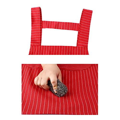 WDhomLT Apron with Extended Straps Oil Stain Resistant Apron Durable Quality Chef Apron with Large Pockets Clothing - Image 4