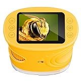 Digitales Mikroskop für Kinder, Temodu 2.0" Bildschirm, 1000X USB tragbares Taschenmikroskop, Wiederaufladbares Tragbares Mikroskop, Mikroskope Anschluss an PC, Science draussen ab 3 Jahren (Orange)
