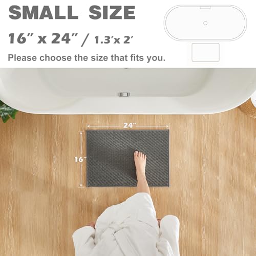 Tyuu Bathroom Rugs Non Slip Washable Bath Rugs Super Absorbent Chenille Bathroom Rug For Bathroom Thin Bath Mats For Bathroom Mat Quick Dry Bath Mat Low Pile Bathroom Rug thumb #1