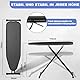 Klappbares Bügelbrett VIOFOTT, Ironing Board,höhenverstellbar 65-95cm,110x34cm,stabiles Gestell,Bügelbrett ist höhenverstellbar,Speicherplatz sparen