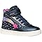 Geox J Skylin Girl Sneaker, Navy/Multicolor, 28 EU