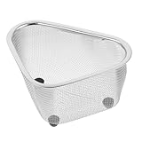 INOOMP 1 Stück Dreieckiger Spülenkorb Multifunktionaler Abflusskorb für Küchenspüle Spülbecken Organizer für Abtropfen von Gemüse und Geschirr zu Reinigen aus Robustem Material Optimal