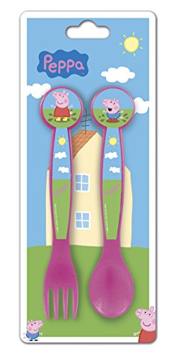 Peppa Pig- Set Cubiertos PP en cartulina (STOR 48617)