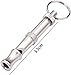 Galepromot 3Pcs Silver Adjustable Ultrasonic Dog Whistle,Portable Whistle Pet Whistle Supersonic Whistle Dog Whistles for Pet Training,Training and Behavior Aids, Portable Pet Training Aid