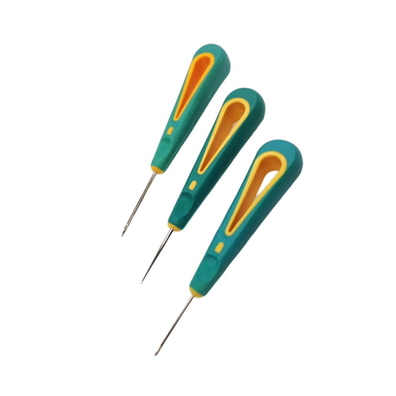 Operitacx 6pcs Multifunctional Silicone Handle Awls for Sewing Includes Hook Round Hole and Straight Tip Awls Essential Tools for Home Repairs Crafts and Shoe Accessories